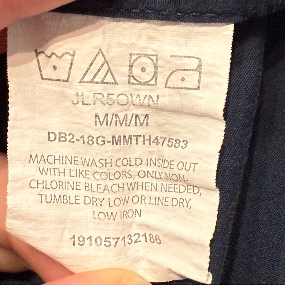 Wrangler Flex for Comfort Cotton M Long Sleeve Button Front Shirt Microprint - Picture 13 of 13
